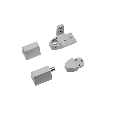 Global Door Controls Right-handed Old Castle Style Offset Pivot in Aluminum TH1110OC-RH-AL